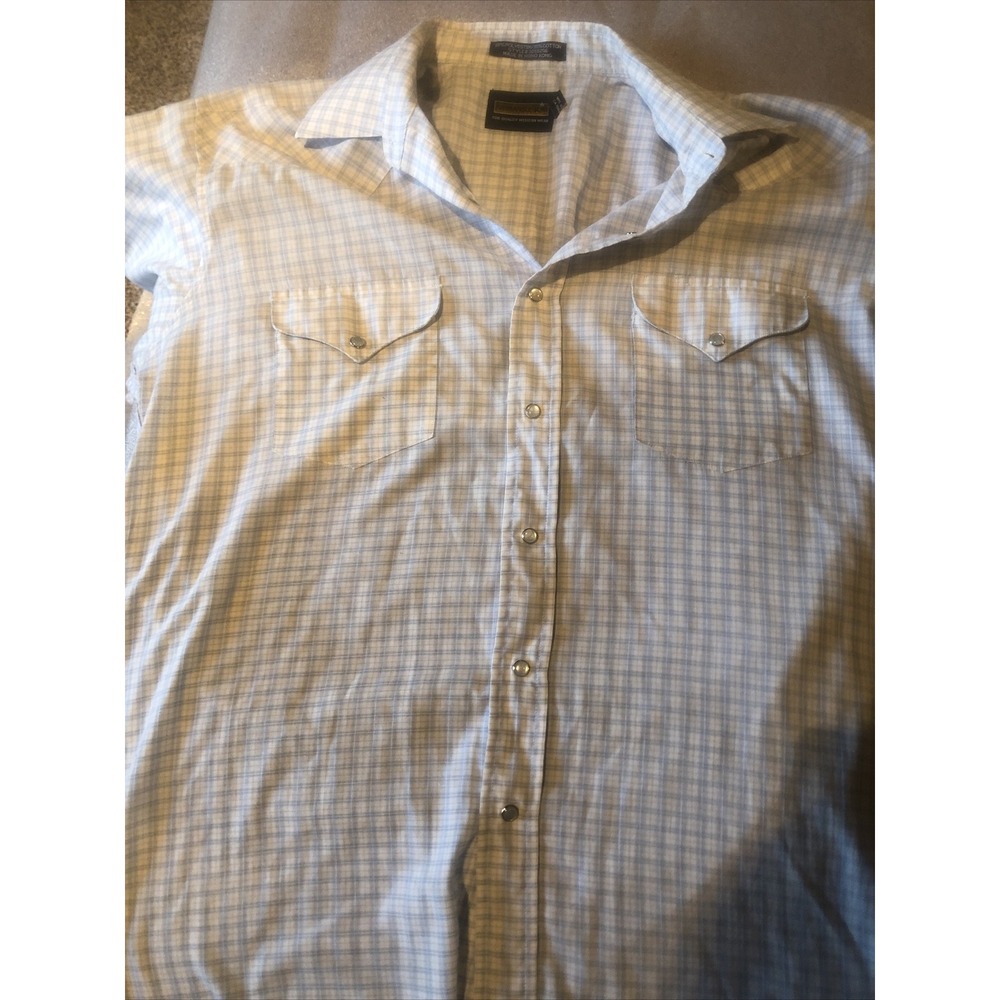 Western Wear Men's Shirt Panhandle Slim Pearl Buttons Long‎ Sleeve